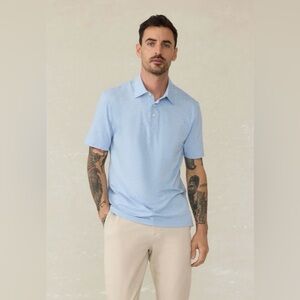 Faherty | Movement‎ Polo | Cardiff Blue | XL | Like New!!